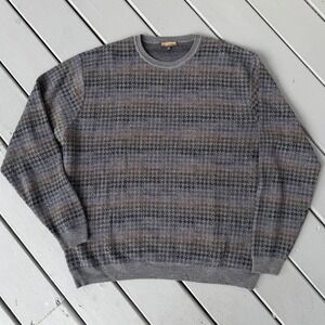 Lenor Romano 100% Merino Wool Sweater Men's XXL Grandpa Old Money Crew Preppy